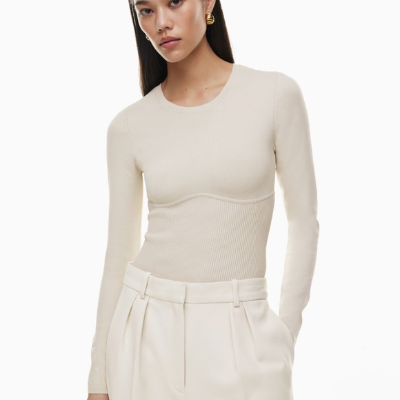 Babaton Sculpt Knit Empire Longsleeve - Picture 1 of 8